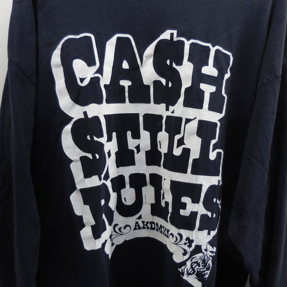 Vintage Y2K Akademiks Cash Still Rules Back Hit Sleeve Hit 3XL Jesse Pinkman
